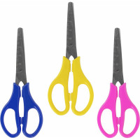 Ножницы ЮНЛАНДИЯ 130 мм, с линейкой, цвет ассорти 238342