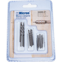 Мини-сверла металлические SMM-01 0.5-2.5 мм Micron 427203