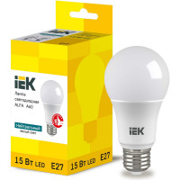 Лампа IEK LED ALFA A60 груша 15Вт 230В 4000К E27 (6шт/упак) LLA-A60-15-230-40-E27-6