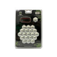 Комплект декоративных колпачков STARLEKS ключ 19, серый матовый HEX19(Smoke)