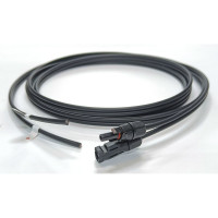 Кабель FRCable 5 метров для солнечных батарей сдвоенный 2x4 кв. мм черный/красный обжатый, FRS203B-5