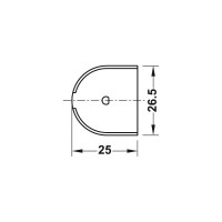 Заглушка на корпус ООО "ГАРД" RAFIX20 (цвет: №15 серо-бежевая Ral-1019)  20 шт. 01-00008603