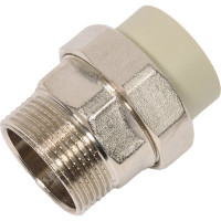 Муфта комбинированная разъемная TEBO PPR, 32x1 1/4 НР, серый 016020909