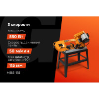 Ленточнопильный станок 550Вт Gigant MBS-115