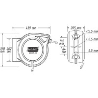 Шланг пневматический на катушке 15 м HAZET 9040N-10