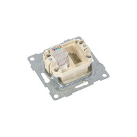 Компьютерная розетка GUSI ELECTRIC Ugra МЕХ RJ45, одинарная, СУ, бежевая С11К1-003