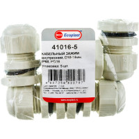 Кабельный зажим Экопласт 51017 IP68, внутренний D10-14мм PG16, 5шт 41016-5