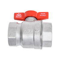 Шаровой кран GEKON хром, с вн./вн. резьбой 1 1/4", ручка-бабочка. GK 551 114