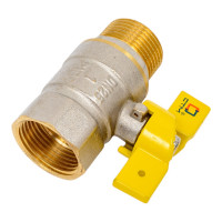 Шаровой кран для газа СТМ ГАЗ 1", г/ш, бабочка CGFMB001