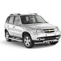 Рейлинги PT Group Серебристый муар Усиленный CHEVROLET Niva 2002-20/ LADA Niva 2020- 02010705 LNV551502