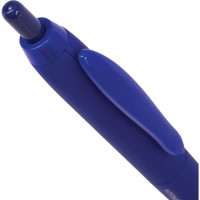 Ручка 12 шт в упаковке BRAUBERG шариковая масляная автомат. Sky Blue СИНЯЯ soft-touch 07мм линия 035мм  142946
