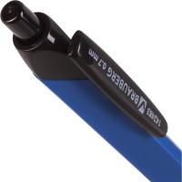 Ручка 12 шт в упаковке BRAUBERG шариковая масляная автомат. с грипом Booster СИНЯЯ трехгранная узел 07мм  142483