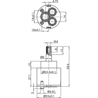 Картридж для переключения режимов RavSlezak у x284 (2-х режимный), kerox KA3506
