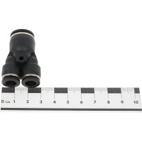 Фитинг Y-образный переходник трубки ПВХ PUY12х8х8 12х8х8 мм, 10 шт Дали-Авто DA-01282