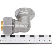 Угольник Giacomini 90, В, 1, 26x3, латунь, хромированный R563MX120