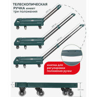 Платформенная складная тележка ROCKFORCE RF-L011(52385)