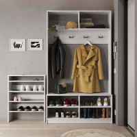 Тумба для обуви СОКОЛ белый 4 то-32 00-00012951