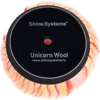 Полировальный круг из цветного меха Unicorn Wool Pad 130 мм Shine systems SS532