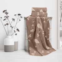 Махровое полотенце Самойловский Текстиль 50/90 Форест 3 Мокко/светло-бежевое, 420 г/м2 761495