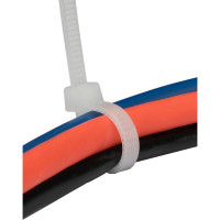 Пластиковые стяжки Cablexpert 400 мм х 3.6 мм, белые, 100 шт. NYT-400x3.6