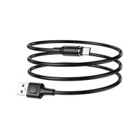USB кабель Borofone bx41 amiable type-c, магнитный, 1м, 3a, pvc (черный) 0L-00049996