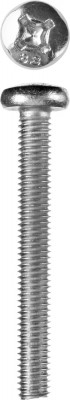 Винт din 7985, m6 x 50 мм, 5 кг, кл. пр. 4.8, оцинкованный, ЗУБР