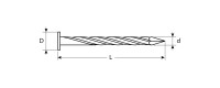 ЗУБР 50 x 2.5 мм, цинк, 5 кг, винтовые гвозди (305270-25-050)