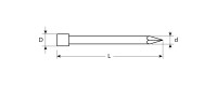 ЗУБР 45 x 2 мм, 5 кг, венге финишные гвозди, профессионал (305370-20-45)