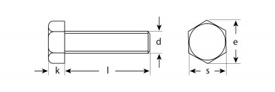 ЗУБР гост 7798-70, кл. пр. 5.8, m12 х 55 мм, цинк, 5 кг, болт (303080-12-055)
