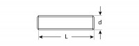 ЗУБР din 975, кл. пр. 4.8, м6 х 2000 мм, цинк, 1 шт, резьбовая шпилька (4-303350-06-2000)