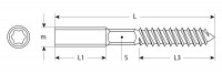 ЗУБР м10 x 120 мм, 450 шт, сантехническая шпилька (37870-10-120-450)