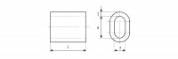 ЗУБР din 3093, 4 мм, 75 шт, алюминиевый зажим троса (4-304475-04)