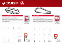 ЗУБР din 5299c, 8 мм, 25 шт, быстросъемный карабин (4-304545-08)