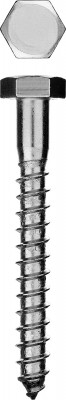 Шурупы шдш с шестигранной головкой (din 571), 130 х 6 мм, 950 шт, ЗУБР