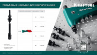 Kraftool сменная насадка м6 для заклепочника combo2-m6 (31180-m6)