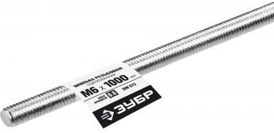 ЗУБР din 975, кл. пр. 6.8, м6 x 1000 мм, резьбовая шпилька, 1 шт, профессионал (30336-06-1)