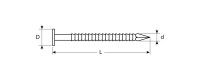 ЗУБР 90 x 4.2 мм, цинк, 5 кг, ершеные гвозди с плоской головкой (305200-42-090)