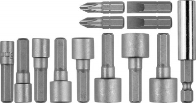 Головка к шуруповерту набор 13 шт stayer с магнитным адаптером