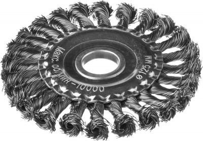 Dexx. щетка дисковая для ушм, жгутированная стальная проволока 0,5мм, 125ммх22мм