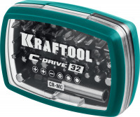 Kraftool c-drive 32, 32шт, набор многофункциональных бит (26067-h32)