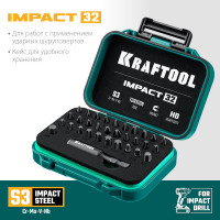 Kraftool impact-32, 32 шт, набор ударных бит (26066-h32)