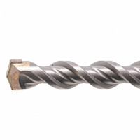 Бур по бетону, двойная спираль, cobalt w-tip, 16x210 мм, sds plus// denzel