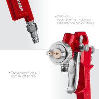 ЗУБР ms 200n, 1.3 мм, пневматический краскопульт с нижним бачком (06456-1.3)