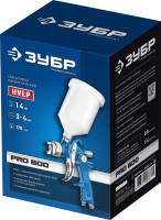 ЗУБР pro 600, hvlp, 1.4 мм, пневматический краскопульт с верхним бачком (06563-1.4)