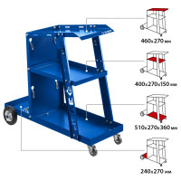 ЗУБР универсальная тележка для сварочных аппаратов, профессионал (38915)