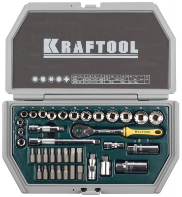 Набор торцовых головок kraftool 