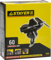 Stayer hercules, 60 мм, настольные тиски для точных работ, professional (3252)