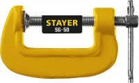 Stayer sg-50, 50 мм, чугунная струбцина g (3215-050)