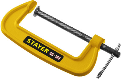 Stayer sg-125, 125 мм, чугунная струбцина g (3215-125)