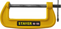 Stayer sg-125, 125 мм, чугунная струбцина g (3215-125)